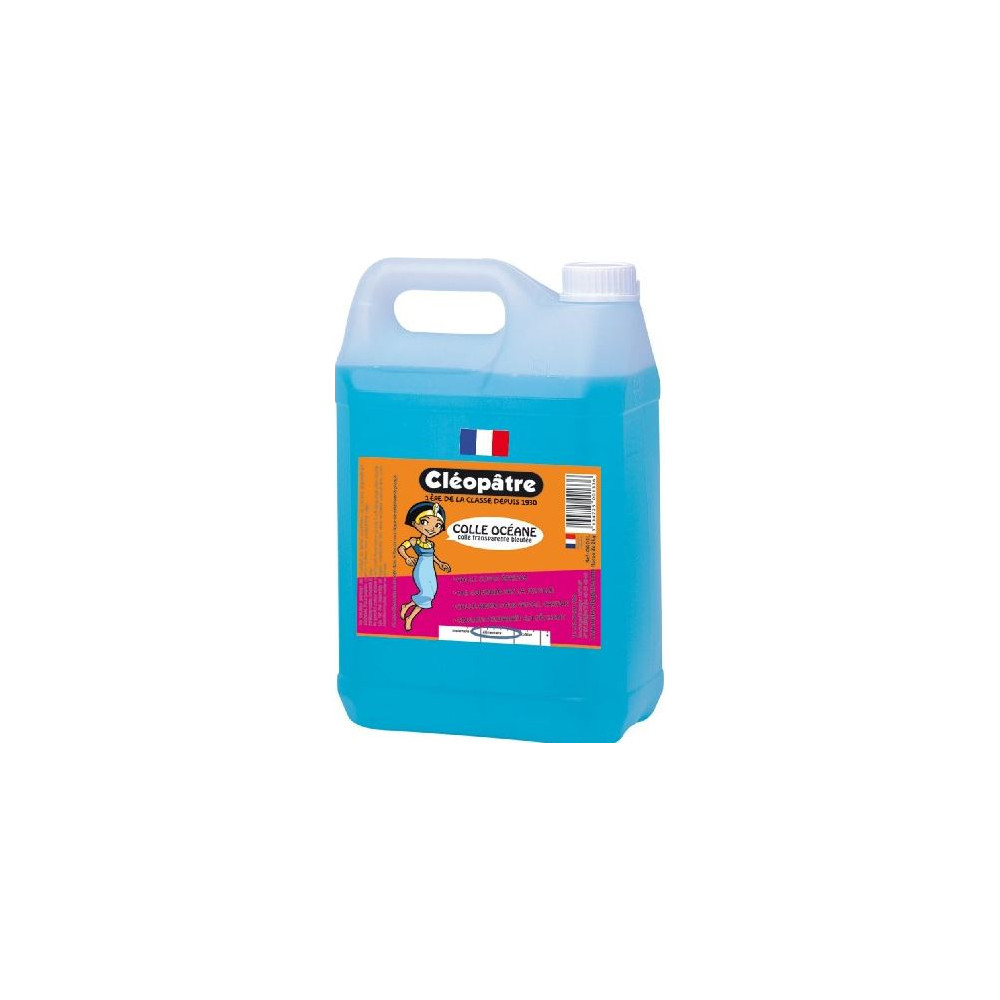 Colle transparente bleutée CLEOPATRE - 5 litres