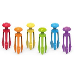 Pinces d'apprentissage (Lot de 6 couleurs différentes) Dès 4 ans