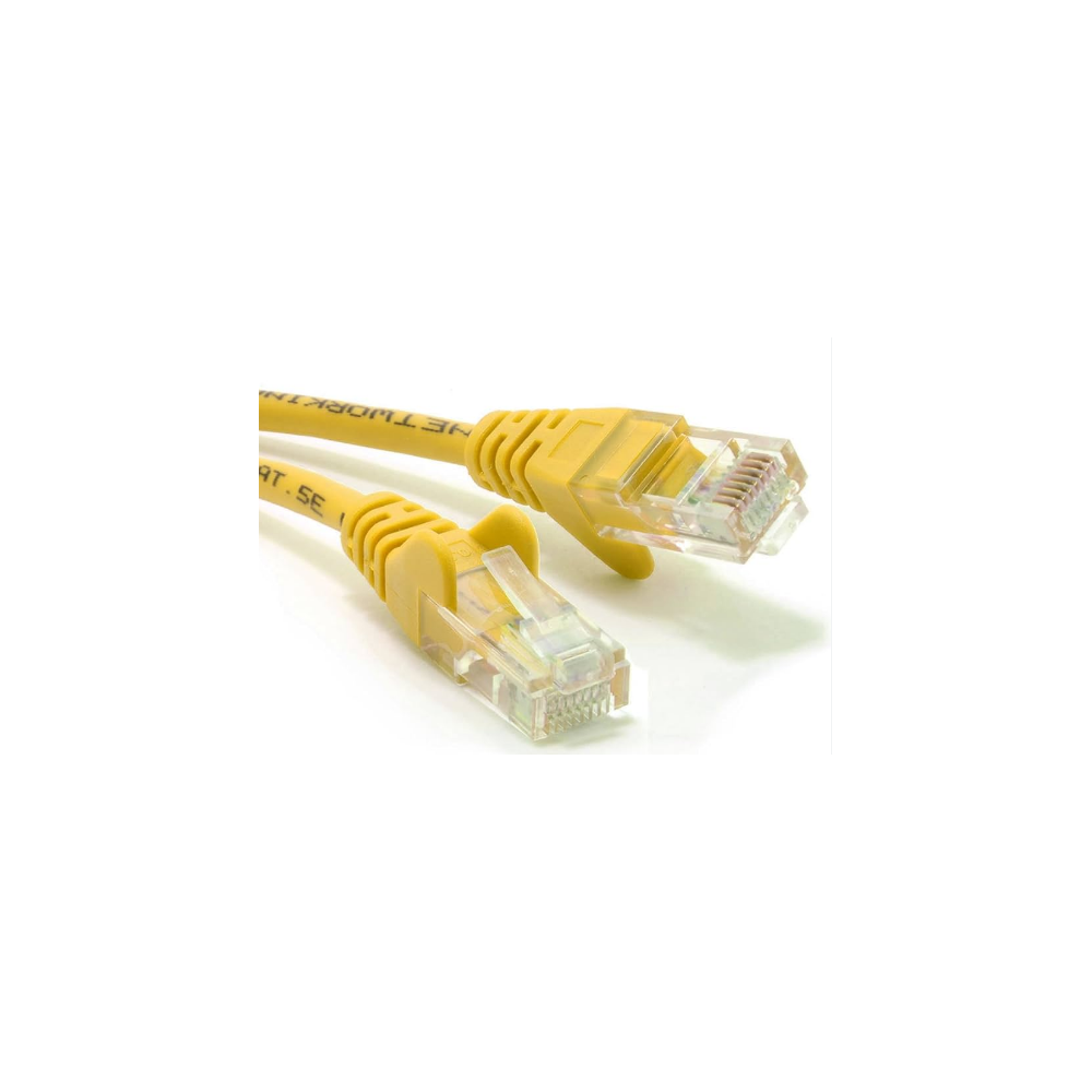 Cordon patch blindé Cat.6 F/UTP, RJ45 cuivre 250Mhz - JAUNE  3m //