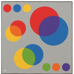 Tapis de regroupement lavable - 2 x 2 m - Couleurs primaires