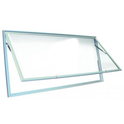 Vitrine intér. fond Magnét -L150xH103cm(21 A4)Porte Abatt, Serr, - Z