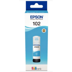 Bouteille EPSON - N°102 - Cyan 70ml - 6 000pages //
