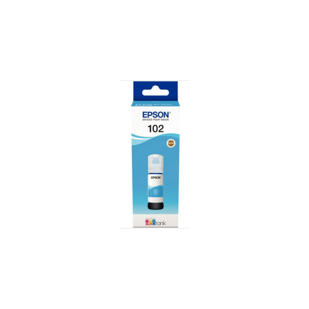 Bouteille EPSON - N°102 - Cyan 70ml - 6 000pages //