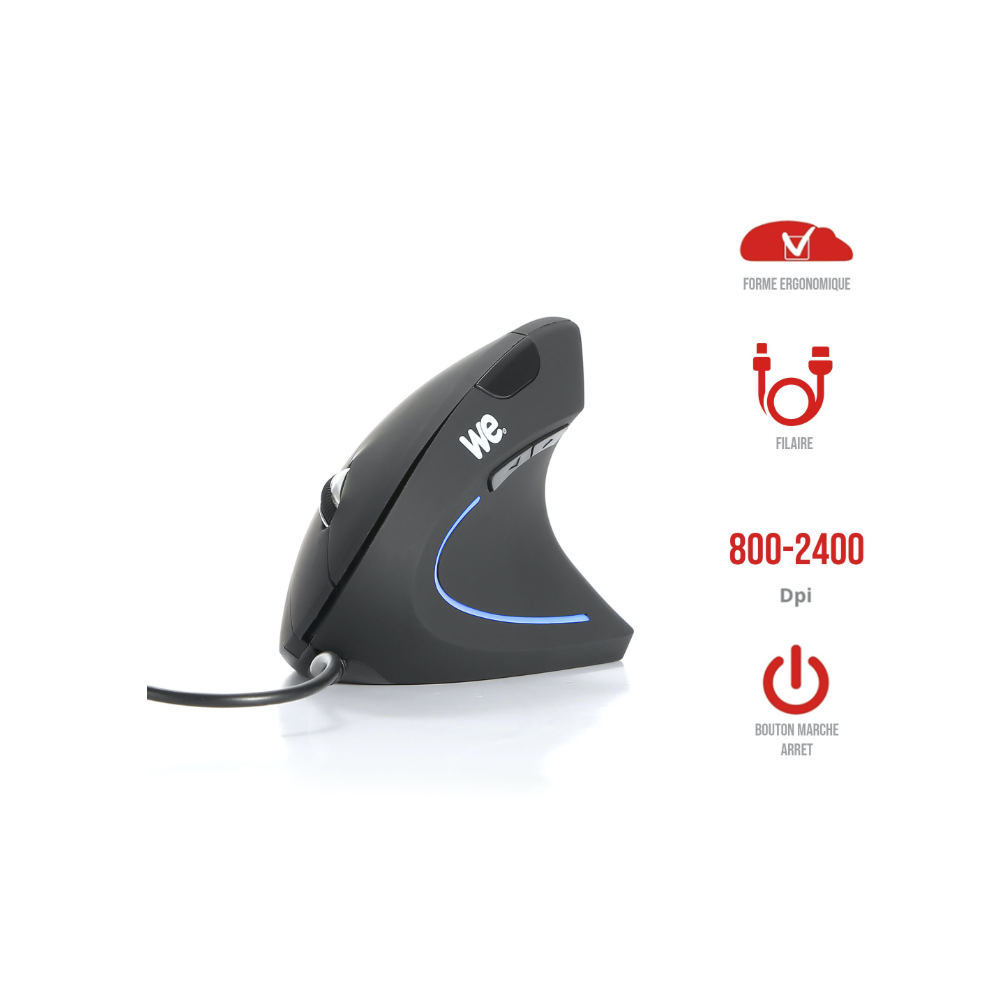 Souris filaire WE Ergo Vertical - Droitier //