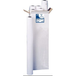 Roul. papier blanc - 36" - Traceurs - 90gr 91cmx45m - Mandrin:5cm //