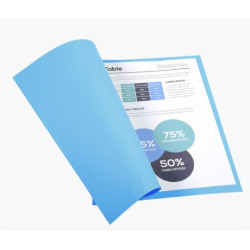 Chemise 24 x 32cm 170g EXACOMPTA par 100 BLEU VIF Pastel - Z