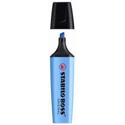 Surligneur STABILO BOSS - Trait 2 à 5mm - BLEU //