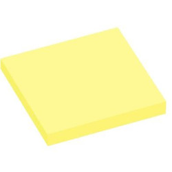 Bloc reposit. 75 x 75mm - JAUNE - 100 feuil. (Par 12) //