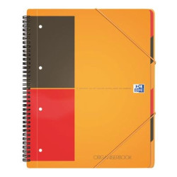OrganiserBook spirales OXFORD - A4 - Ligné - 4tr. - 80g - 160 pages