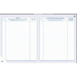 Registre Délégués du Personnel ELVE - 32 x 24cm - 40 pages - Z