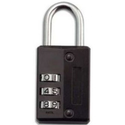 Cadenas a combinaison - 3 chiffres - NOIR