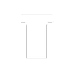 Fiche en T - Indice 2 - 170g - Par 100 - BLANC  //