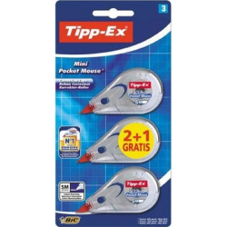 Correcteur à sec TIPP-EX Mini Pocket Mouse 5mm - Blister de 3 //