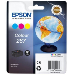 Cart EPSON - N°267 - T2670 - Globe - Couleurs - 200p - WF-100W //