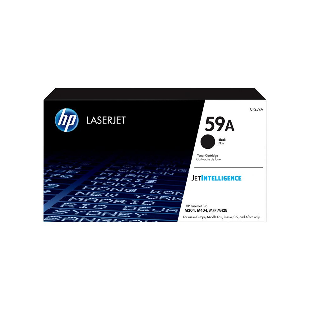 Toner HP - CF259A - N°59A - Noir - LaserJet M304/M404 (3000 p) //