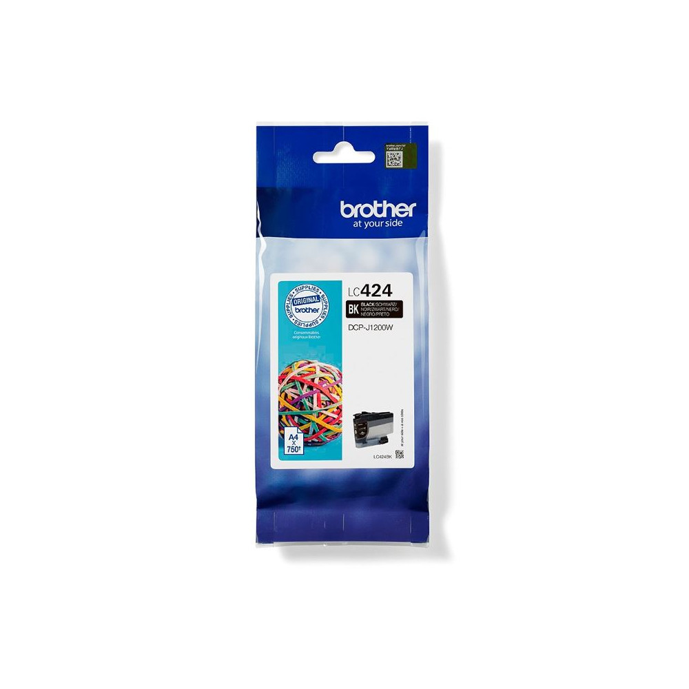 Cart BROTHER - LC424BK - noir pour DCP-J1200WE