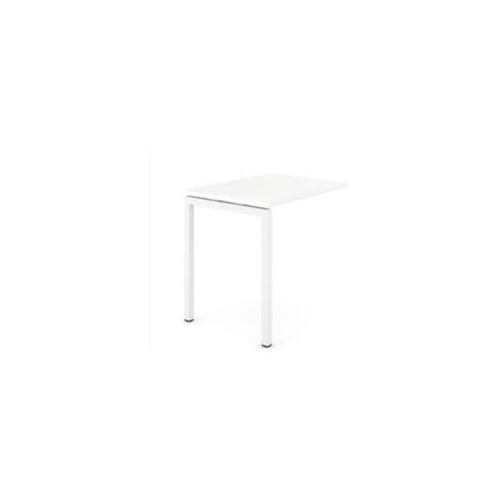 Retour Bureau EASY - 90x50xH75cm - BLANC- Z