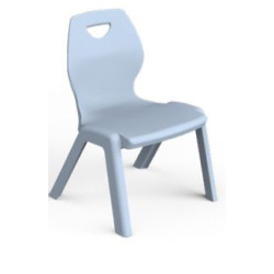 Chaise plastique - Assise H 35cm - T3 - BLEU CLAIR