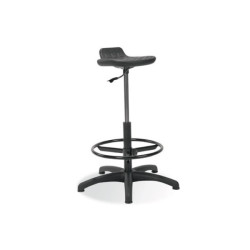 Tabouret Technique Bigger  / Coloris Noir  (haut assise 57.5/82.5.cm)