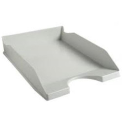 Corbeille courrier non ajourée PP - A4 - GRIS //