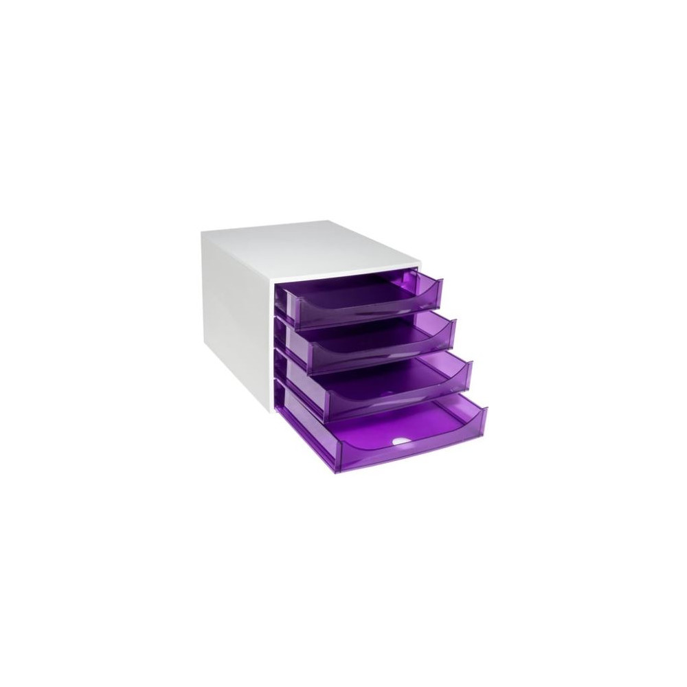 Module classement 4 tiroirs A4+ Linicolor - VIOLET //