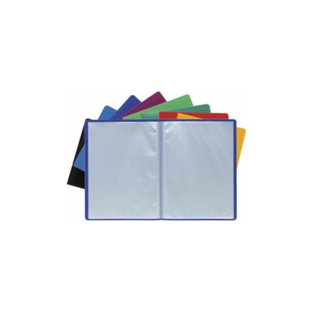 Protege Document PVC - OPAK - A4 - 80 vues - EXACOMPTA - BLEU 