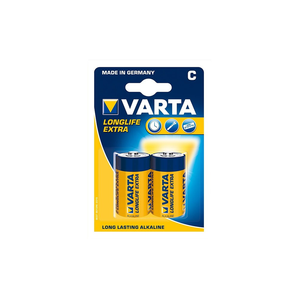 Pile LR14 VARTA Alcaline "Extra Longlife"  C (par 2) //NSFP