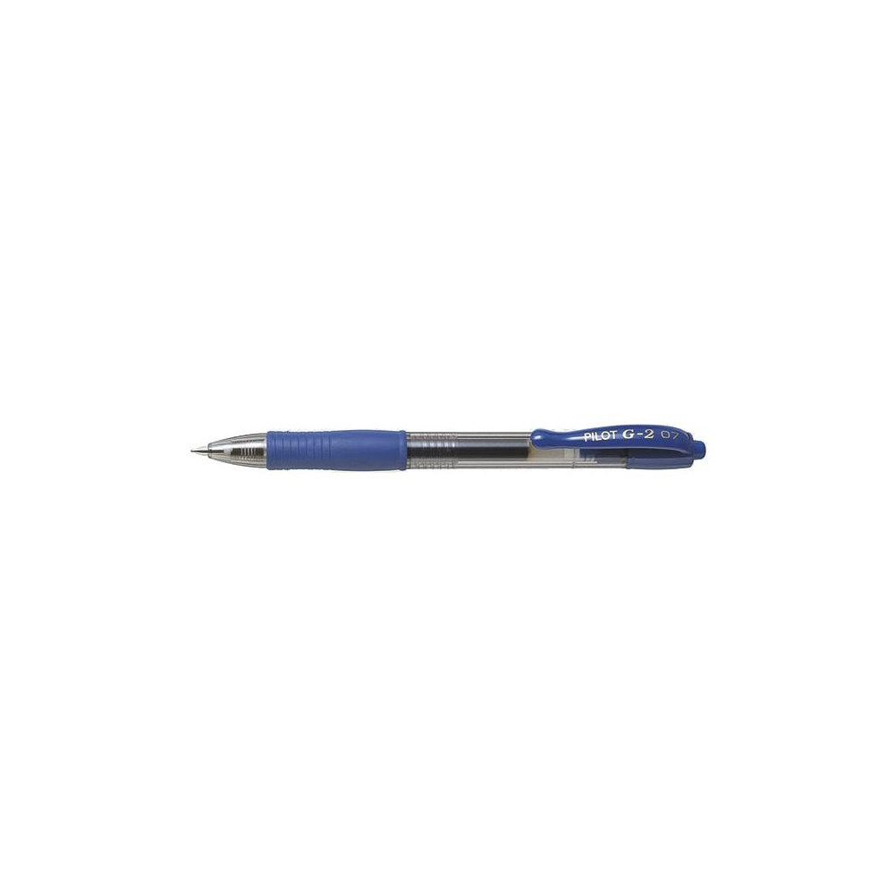 Stylo Gel Retractable PILOT G2 0.7mm - Trait : 0.4mm - BLEU //