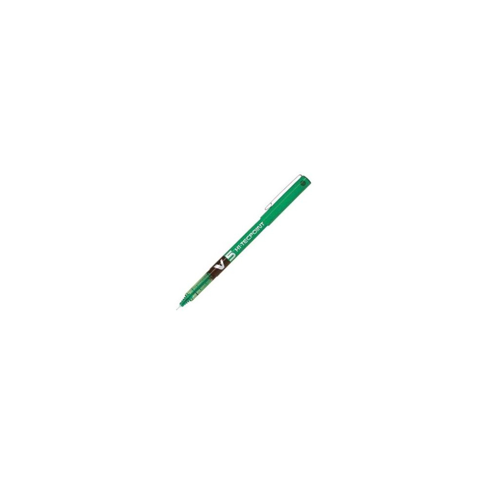 Roller PILOT V5 HI-TECPOINT - Pointe 0.5mm - VERT //