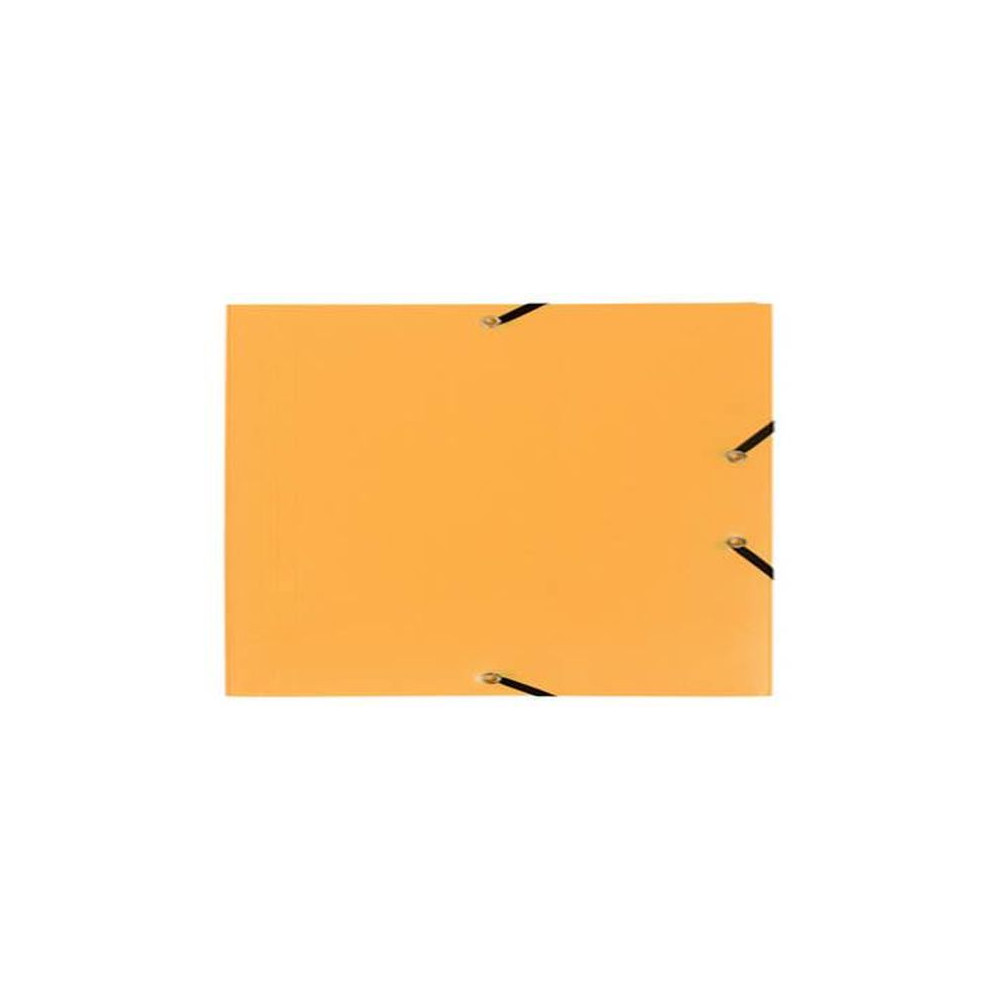 Chemise Elastiques 3 rabats A4 Plastique - EXACOMPTA -  JAUNE  //
