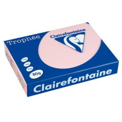 Rame A4 -  80g - Rose pastel - CLAIREFONTAINE (500 f.) - Ref:1973 //