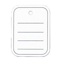 Etiquettes à trou textile 40mm x 50mm - Boite de 500 **