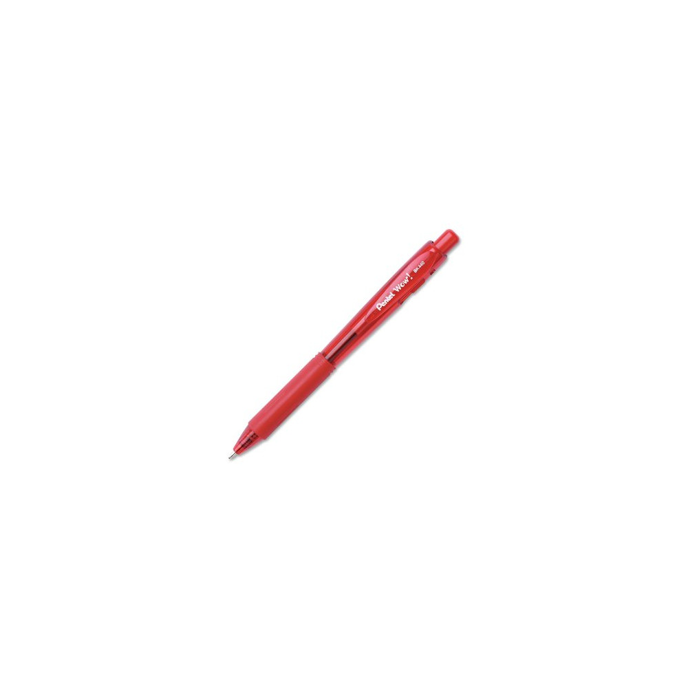 Stylo Bille PENTEL Wow - Rétractable - Pte1mm - ROUGE - BK440-B //
