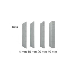 Dossier DACOTA 315 x 230mm - 320g -1poche soufflet  20mm -GRIS CLA //