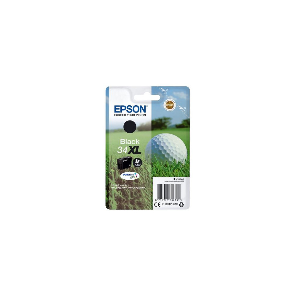 Cart EPSON - N°34XL - Golf - Noir - WF-3720/3725 - Z