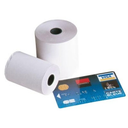 Rouleau papier thermique (dim: 57 x 46 x 12mm) - 25 mètres (TPE) //