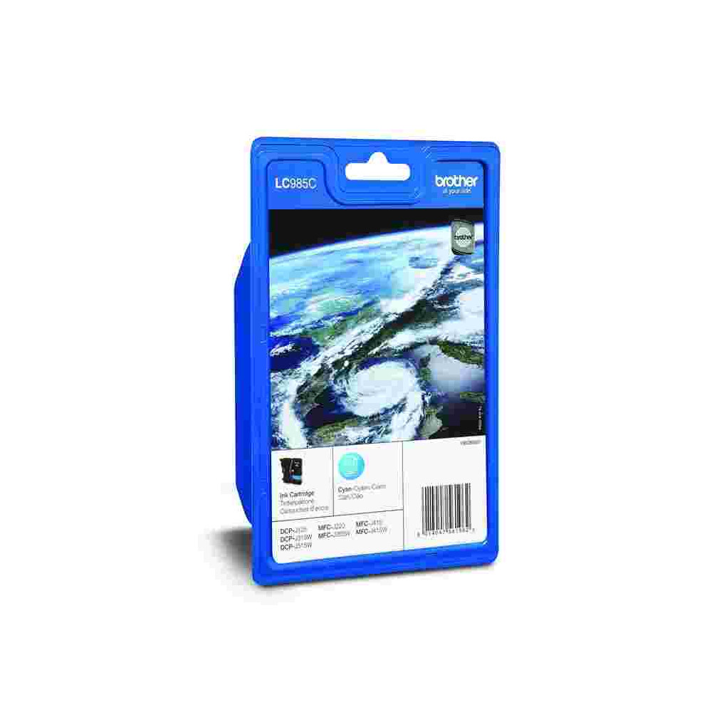 Cart BROTHER - LC985C - Cyan - DCP J215/315/515 - MFC J220 - Z