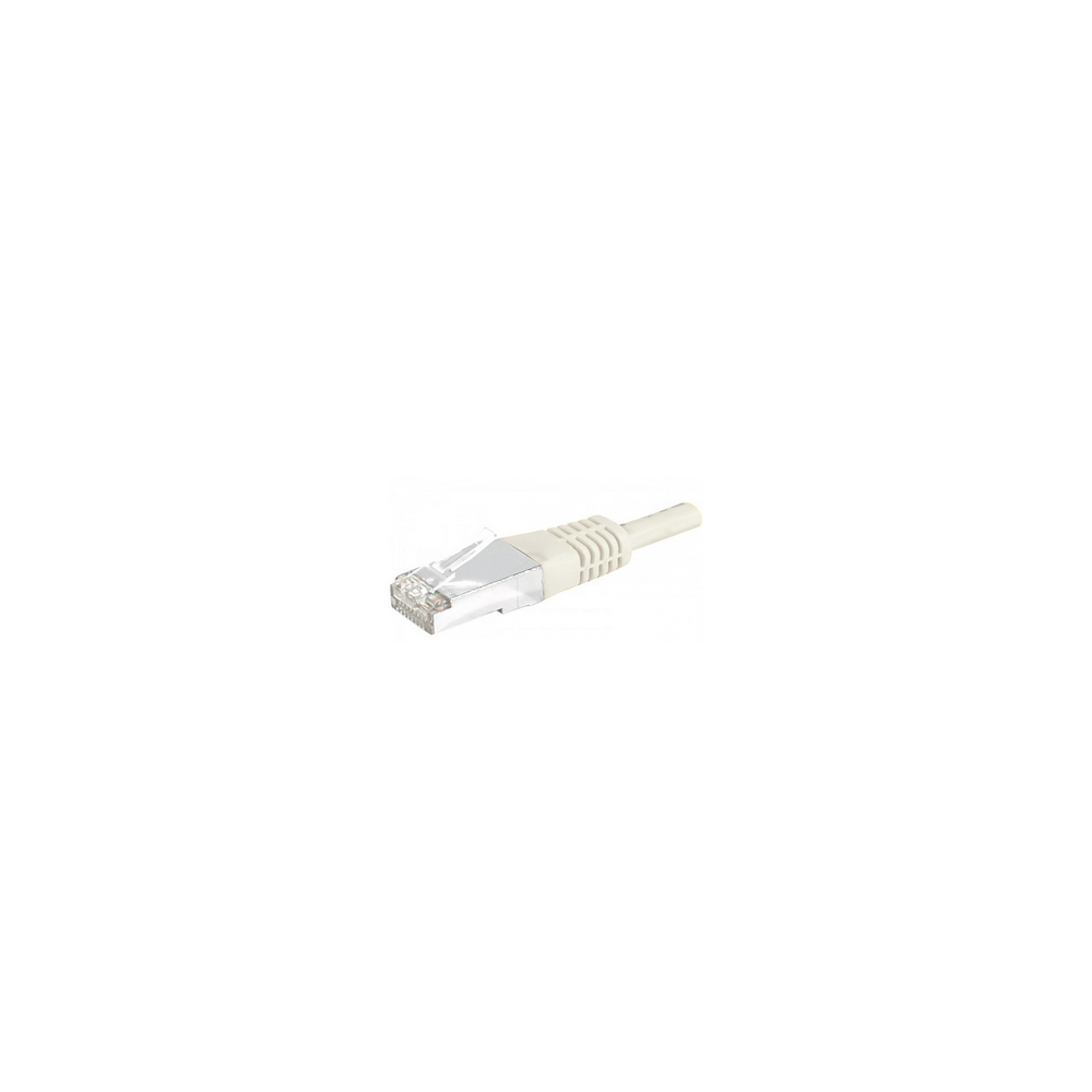 Cordon patch blindé Cat.6 S/FTP, RJ45 cuivre 250Mhz - GRIS  1.5m
