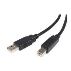 Cordon USB vers type B 2.0 type A / type B - 1,8m (MC10)