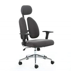 Fauteuil SY15 - Sytème de double dossier - Accoudoirs - Noir