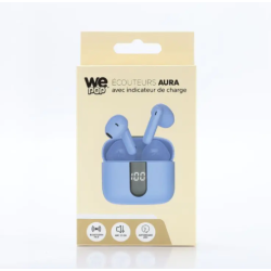 Ecouteurs sans fils WE bluetooth bleu **
