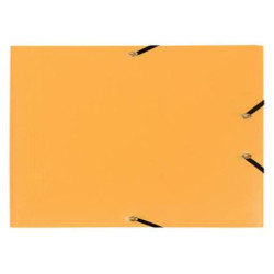 Chemise Elastiques 3 rabats A4 Plastique - EXACOMPTA -  JAUNE  //