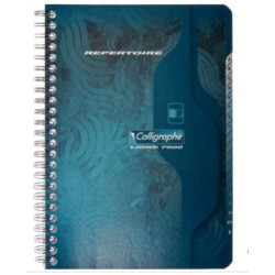 Repertoire à spirale - 70gr - 11x17cm - 5x5 - 100 p  //