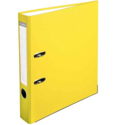 Classeur levier A4 PVC/Papier 50mm JAUNE - EXACOMPTA  - 1er PRIX //
