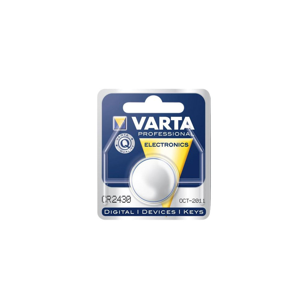 Pile CR2430 - Lithium - Bouton argent //