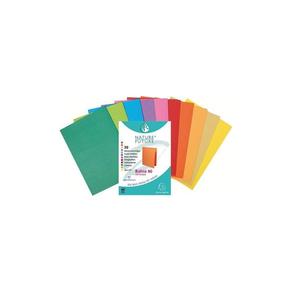 Sous-Chemise 80g - Par 100 - EXACOMPTA CLEMENTINE VIF  //
