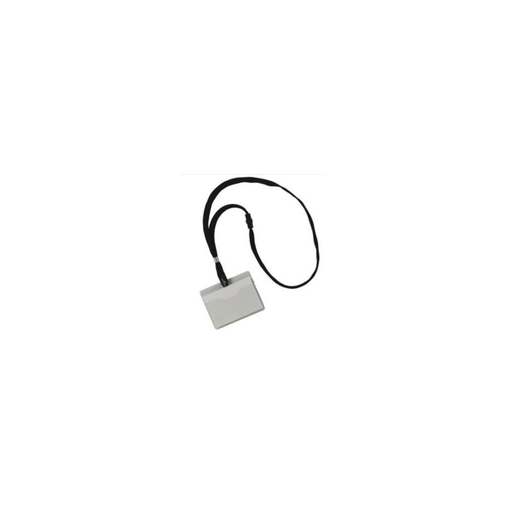 Badges PVC + Lacet - 90x60 mm (boite de 10 + étiquette) **