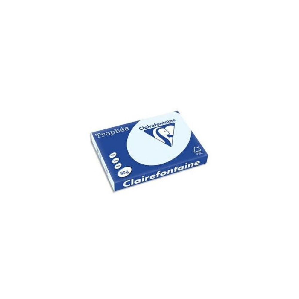 Rame A3 -  80g - Bleu Pastel - CLAIREFONTAINE (500f) 