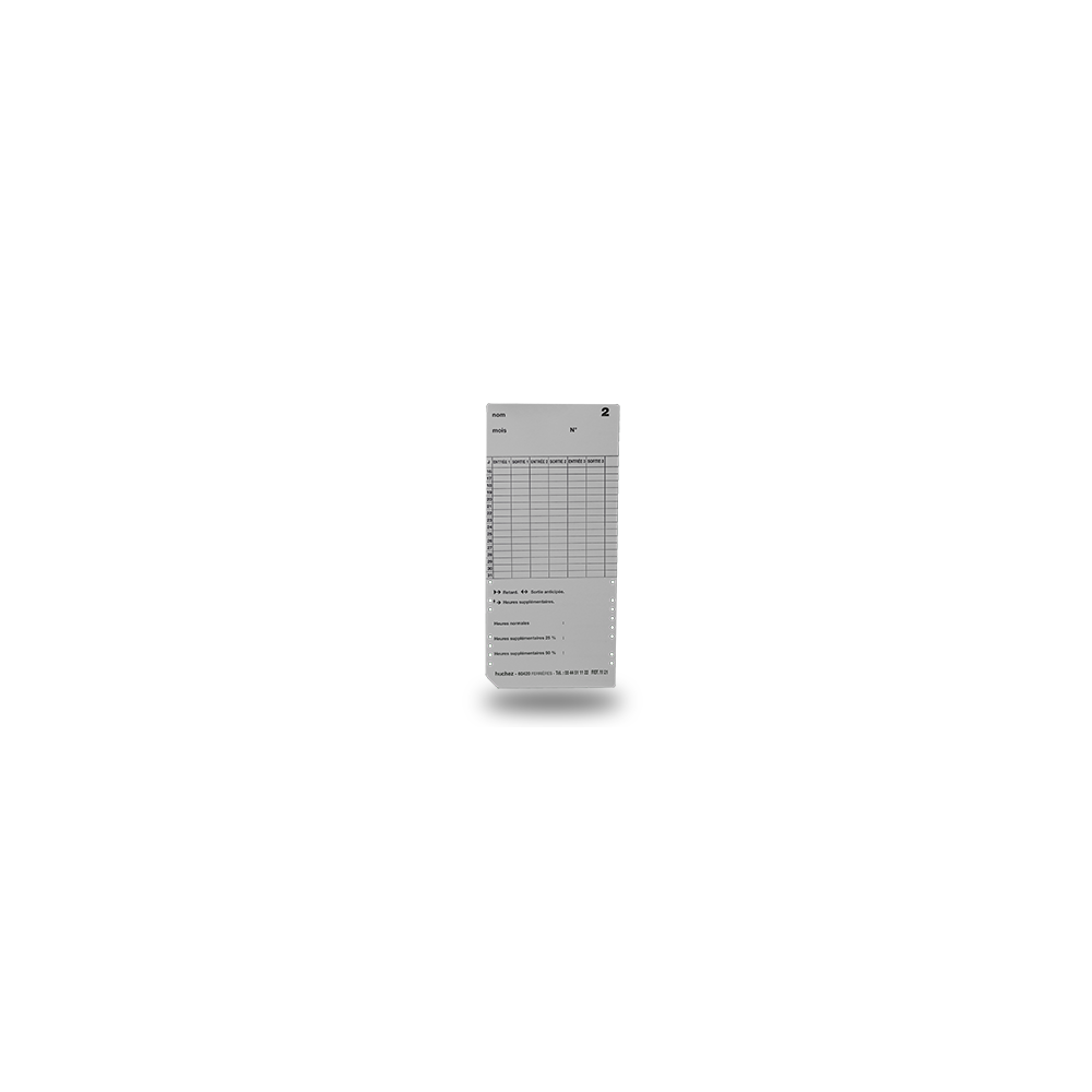 Fiche de pointage (paquet de 100 cartes) //