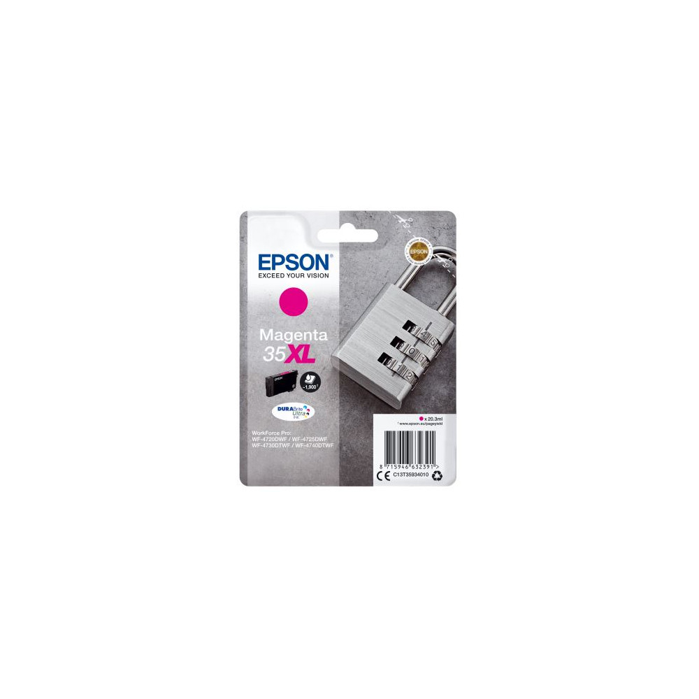 Cart EPSON - N°35XL - Cadenas - Magenta - T3593 - WF-4720/30/40 - Z